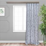 Штора портьерная Ромашки блэкаут серый 135*260*1 шт.