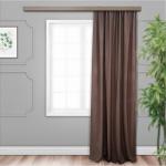 Штора портьерная 100% блэкаут меланж какао 190*275 см. 1 шт.