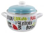 2701-5,3 Кастрюля с мет. крышкой 5,3 л /180999/Экскл "Брокколи"