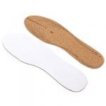 Стельки для обуви универсальные из махровой ткани и натуральной пробки, р-р. 35-46