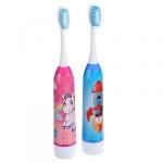 FORZA Зубная щетка электрическая детская, 18х2,6х2,6 см, 1АА, 2 цвета