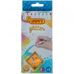 Фломастеры с блестками JOVI "Glitter", 08цв., смываемые, картон, европодвес, 1608G