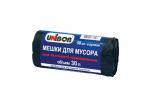 Мешки для мусора UNIBOB 30 л 50х60 см ПНД, 7 мкм, черный,  50 шт./рул.