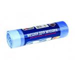 Мешки для мусора с завязками UNIBOB 60 см х 70 см ПНД 60 л, цвет голубой, 20 шт./рул.