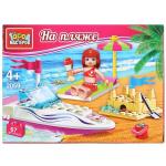 Игрушка конструктор "Город мастеров" прогулка к морю, с фигурками, 79 дет. в русс. кор. в кор 36шт