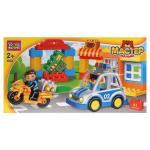 ИГРУШКА КОНСТРУКТОР "ГОРОД МАСТЕРОВ" БОЛЬШИЕ КУБИКИ: ПОЛИЦЕЙСКАЯ ПОГОНЯ, 41 дет. В КОР. в кор.2*12шт