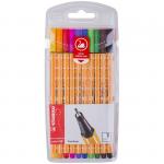 Набор капиллярных ручек Stabilo "Point 88" 10цв., 0,4мм, европодвес, 8810