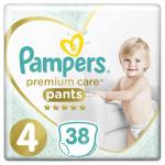 *СПЕЦЦЕНА  PAMPERS Подгузники-трусики Premium Care Pants д/мальч и девочек Maxi (9-15кг) Экономич Упаковка 38