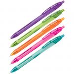 Ручка шариковая автоматическая Berlingo Hyper X синяя, 0,7 мм, игольчатый стержень, корпус ассорти, CBm_70901