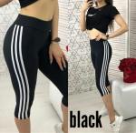 Бриджи с лампасами black AN