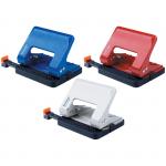 Дырокол Berlingo "Smart Technology" 15л., металлический, энергосб., с фиксатором, ассорти,с линейкой, DDm_15109