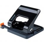 Дырокол Berlingo "Smart Technology" 25л., металл., энергосбер., с фиксатором, черный, с линейкой, DDm_25201