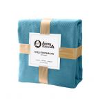 Покрывало "Зиг-заг" 205*220 "Сова и Жаворонок", голубое