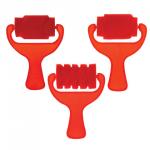 Валики для рисования JOVI (Испания), НАБОР 3 шт., фигурные, ширина 7 см, европодвес, 811