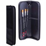 Пенал-тубус для кистей на молнии ПЧЕЛКА, кожзам, размер 270*90 мм, черный, ФК-1, 83058