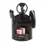 Канцелярский набор BRAUBERG "Офисный 100", 10 предметов, вращ. конструкция, черный, блистер, 236949