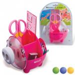 Канцелярский детский набор BRAUBERG "ПИГГИ", 5 предметов, ассорти, блистер, 231934