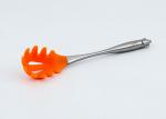 0256 GIPFEL Ложка для спагетти 32х6,2см оранжевая Материал:нейлон с силиконовой overmolded,s/s 430,ручки FDA силикона