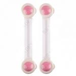 DE 0141 Приспособление для блокировки дверей шкафов от детей розовый (2 шт) (Bendy Door Safety Lock pink 2 pcs)