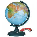 Глобус физический/политический диаметр 210 мм, с подсветкой от батареек, 16008