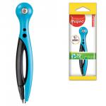 Циркуль MAPED (Франция) "Essentials", 120мм, пластиковый, грифель 2мм, ассорти, европодвес, 018100