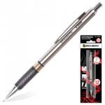 Карандаш механический BRAUBERG "BlackJack" метал. корпус, резиновый грип, ластик, 0,5 мм, 180463