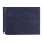 Зажим для купюр BEFLER "Грейд" натуральная кожа, тиснение, 120х86мм, синий, Z.9.-9, ш/к-16022