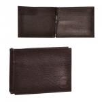 Зажим для купюр BEFLER "Грейд" натуральная кожа, тиснение, 120х86мм, коричневый, Z.9.-9, ш/к- 92432