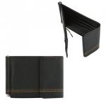 Зажим для купюр FABULA "Brooklyn" нат. кожа, контрастная отстрочка, 86х126мм, черн,Z.12.BR,ш/к-95778