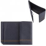 Зажим для купюр FABULA "Brooklyn" нат. кожа, контрастная отстрочка, 86х126мм, син, Z.12.BR,ш/к-96195