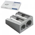 Точилка STAEDTLER (Германия), 2 отверстия, металлическая клиновидная, 510 20