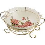 126-526 САЛАТНИК НА МЕТАЛЛ.ПОДСТАВКЕ "КОРЕЙСКАЯ РОЗА" ДИАМЕТР=17 СМ. (КОР=8ШТ.)