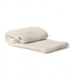 Плед  S&J, вафельный, сливочный