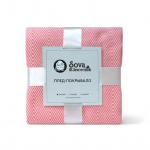 Покрывало "Зиг-заг"  "Сова и Жаворонок", коралловое