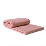 Покрывало "Зиг-заг"  "Сова и Жаворонок", коралловое