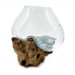 Ваза на корне AQU-S2-30-2 стекло h-35см 5кг Хрупкое