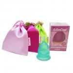 Чаша менструальная "Атлас Премиум", изумрудная L