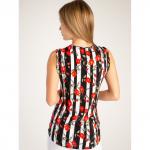 Блуза женская арт. 849/1-1, черно-красная