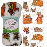 Плед Absolute Коты, оранжевый, 110*140 см (tr-102134)