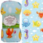 Плед Absolute Морские жители, бирюзовый, 110*140 см (tr-102136)