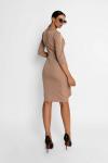 Бежевое деловое платье Jdf3505