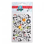 Наклейки ЛИПУНЯ "Зефирные панды", с европодвесом, MMS003