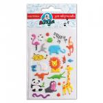 Наклейки ЛИПУНЯ "Зефирные звери", с европодвесом, MMS007