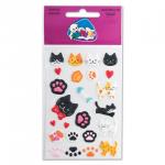 Наклейки ЛИПУНЯ "Зефирный кот", с европодвесом, EMM001