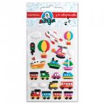 Наклейки ЛИПУНЯ "Зефирные игрушки", с европодвесом, EMM003