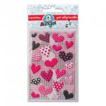 Наклейки ЛИПУНЯ "Зефирные сердца", с европодвесом, MMS013