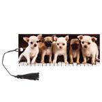 Закладка д/книг с линейкой 3D ОБЪЕМНАЯ BRAUBERG, Милые щенки, с декоративным шнурком, 128098