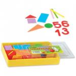 Касса цифр и счетных материалов СТАММ "Учись считать", 132 элемента, пенал, УК01