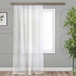 Штора Тюль с резиновым рисунком листья 150*260