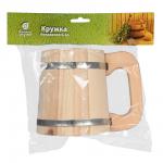 Кружка бондарная 0,5 л, липа, "Банные штучки"